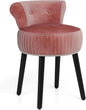 Dressing Table Stool, Upholstered Velvet Vanity Stool Chair Footrest