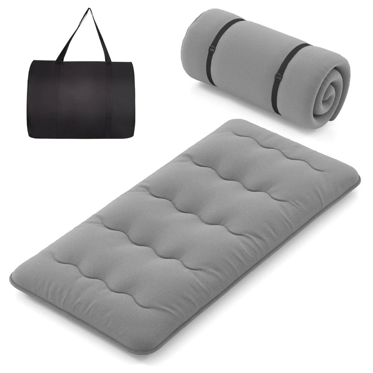 Japanese Floor Mattress with Washable Cover and Carry Bag