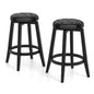 GiantexUK Swivel Bar Stools Set of 2, Upholstered Kitchen Barstools with Footrest