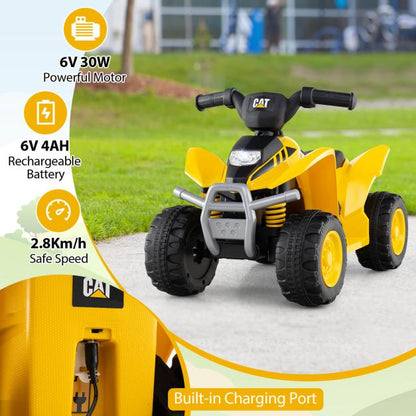 6V Kids Ride on ATV CAT Licensed Quad Car with Horn Sound