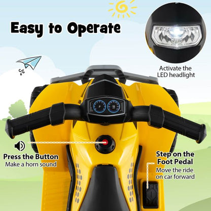6V Kids Ride on ATV CAT Licensed Quad Car with Horn Sound