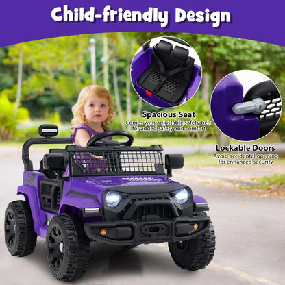 12V Kids Ride on Truck Car with Remote Control for Kid Over 3 Years Old