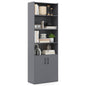 6-tier Modern Style Bookcase with Adjustable Shelves