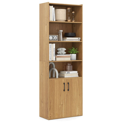 6-tier Modern Style Bookcase with Adjustable Shelves