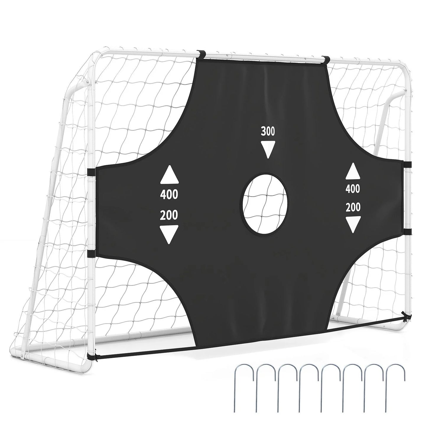7 x 5 ft Soccer Goal Set for Backyard with Removable Target Cloth