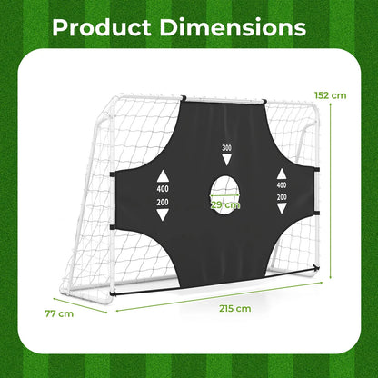 7 x 5 ft Soccer Goal Set for Backyard with Removable Target Cloth