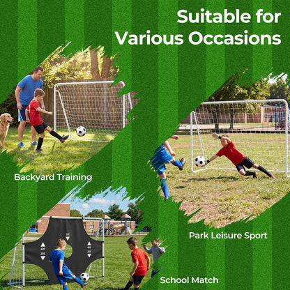 7 x 5 ft Soccer Goal Set for Backyard with Removable Target Cloth