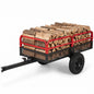 700 KG Capacity 0.5 m³ Heavy Duty Metal Dump Cart Trailer for ATV UTV Tractor