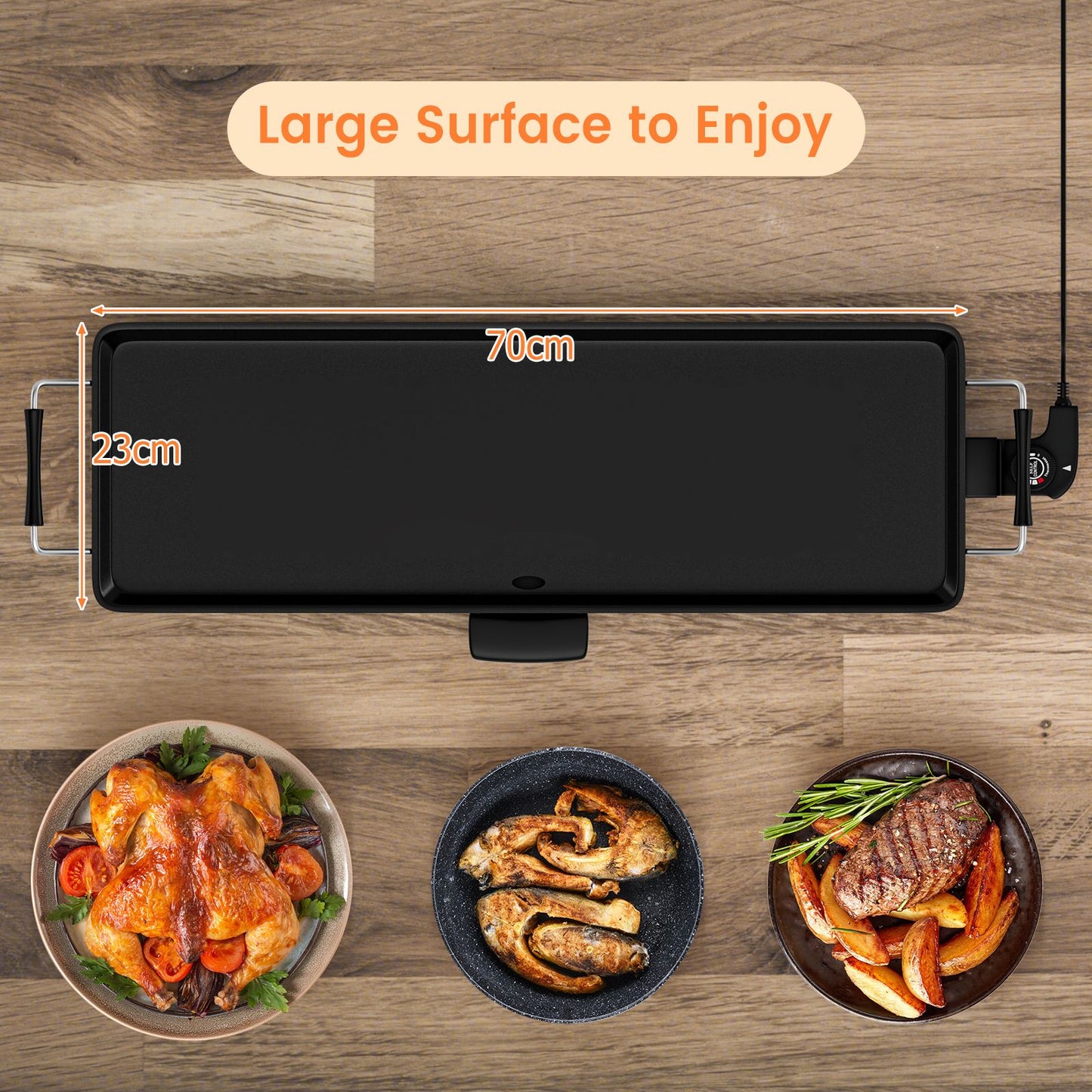 Electric Barbecue Teppanyaki Table Griddle