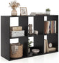 Wooden 6 Cube Bookcase, 3 Tier Open Storage Cabinet with Anti-toppling Device, White
