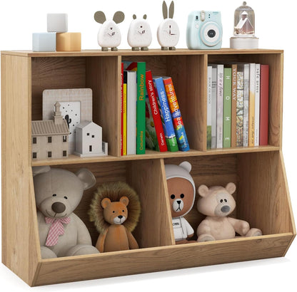 5-Cube Kids Toy Storage Organizer with Anti-Tipping Kits