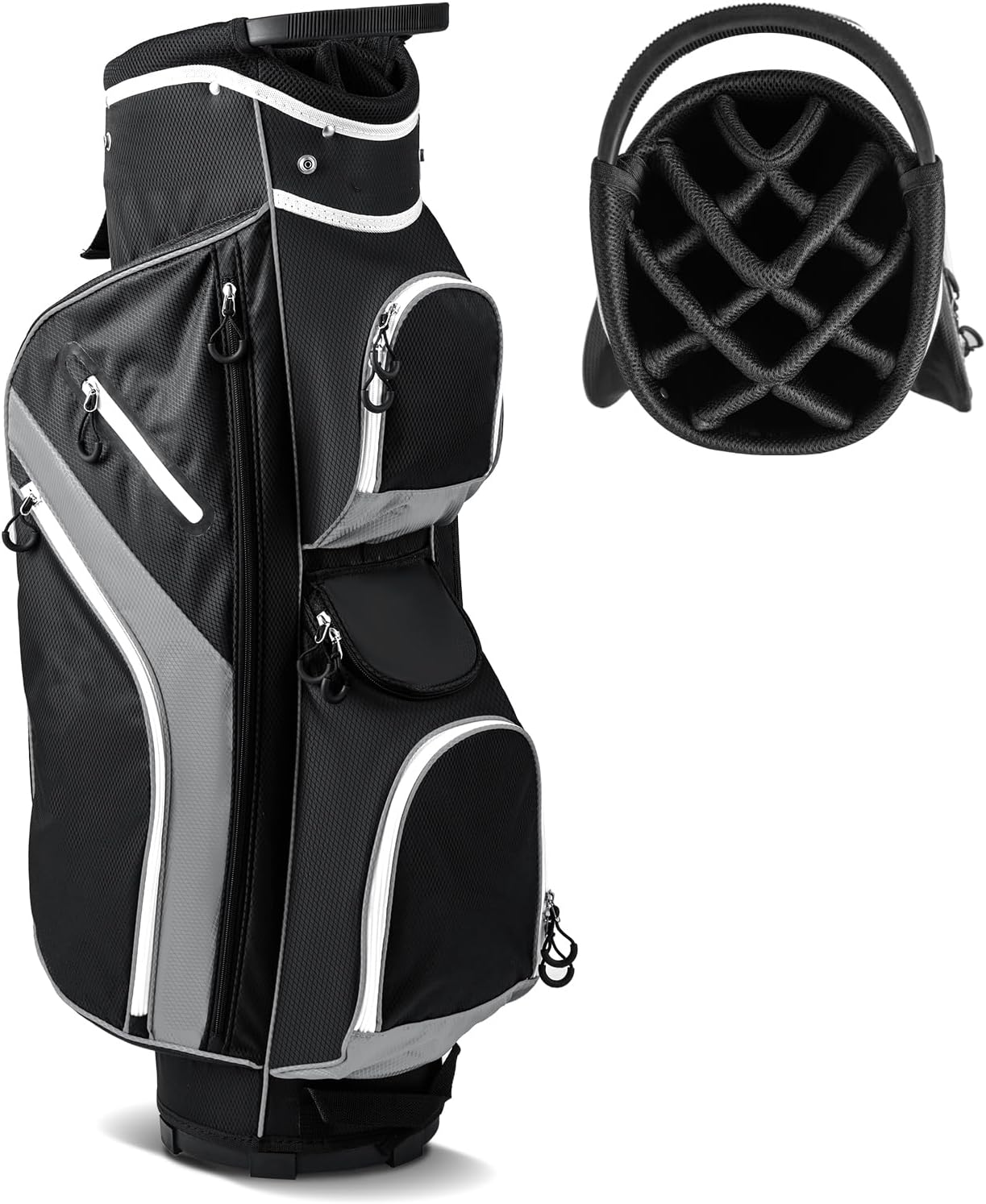 Golf Cart Bag, Golf Trolley Bag with 14 Way Dividers, Cooler Bag