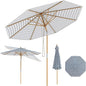 2.3M Garden Parasol, Outdoor Heavy Duty Umbrella