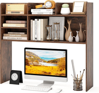 Desktop Bookshelf 3-Tier Display Rack Bookcase Storage Rack
