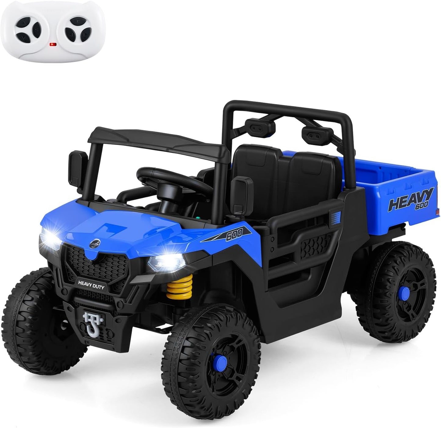 12V Ride on Dump Truck with Electric Dump Bed with Music and Remote Control