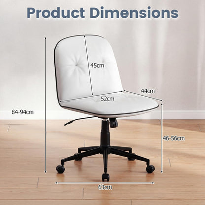 Home Office Office Chair, PU Leather Desk Chair with Rocking Function