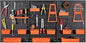 9-Bin Parts Rack Organizer with Hammer Racks for Garage