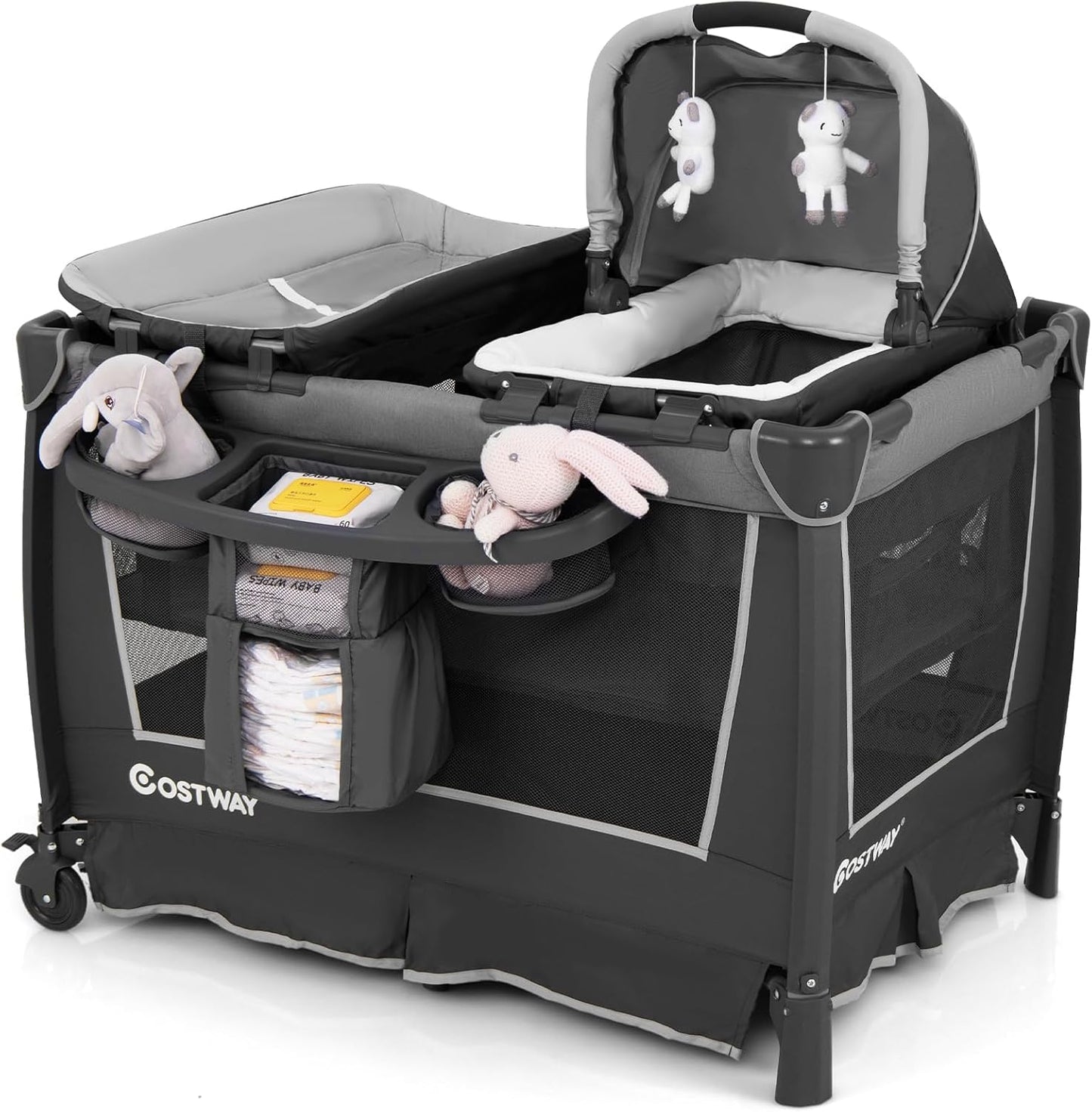 Portable Baby Bed Playard with Bassinet