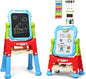 Kid's Double Sided Boards Easel Magnetic Painting Art
