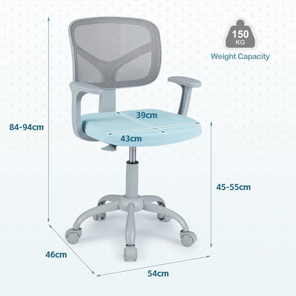 Children Task Study Chairs with Lumbar Support for School Home Office