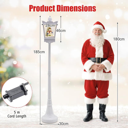 Christmas Street Lamp, Musical Festive Lamp Post with LED Lights