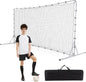 12ft x 6ft Soccer Training Equipment with Carry Bag and Ground Stakes