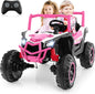 24V Kids Electric Ride on UTV, 2-Seater Battery Powered Toy Car with Remote Control, MP3, Music, Lights