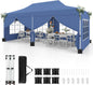 3m x 6m Outdoor Garden Shelter with 6 Sidewalls and Carrying Bag