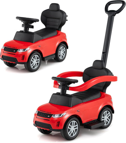 3 in 1 Push Car for Toddlers Licensed Land Rover Discovery Ride on Toy