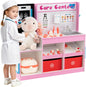 Wood Medical Center Toy Set with Examine Region and Height Measurer