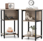 3-Tier Nightstand with Storage Shelf for Small Spaces