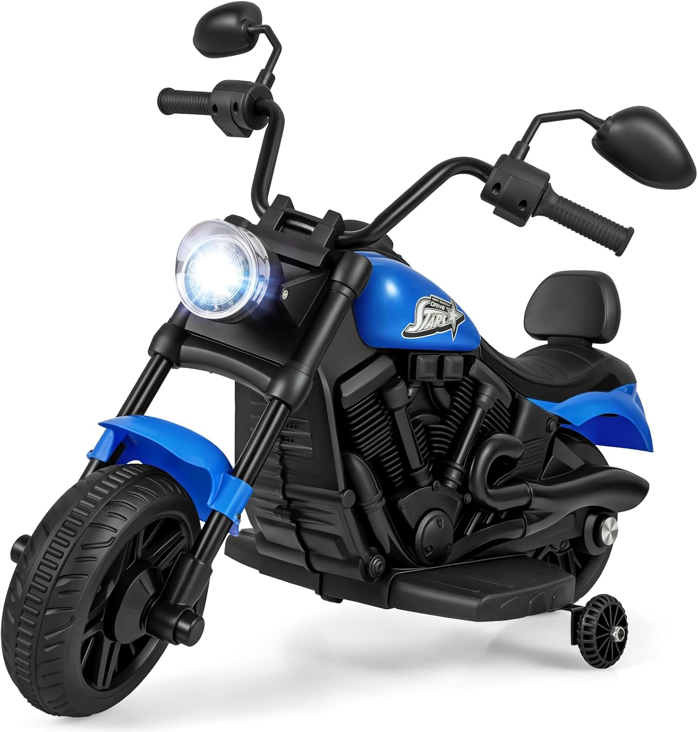 6V Kids Motorbike, Electric Ride on Motorcycle with Headlight