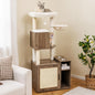 Cat Tree with Litter Box Enclosure, Cats Climbing Tower