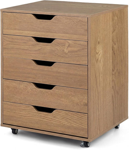 5/7 Drawer Chest with Lockable Wheels for Home Office