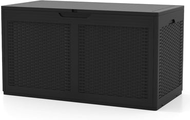 380L Resin Deck Box with Lockable Lid and Wheels