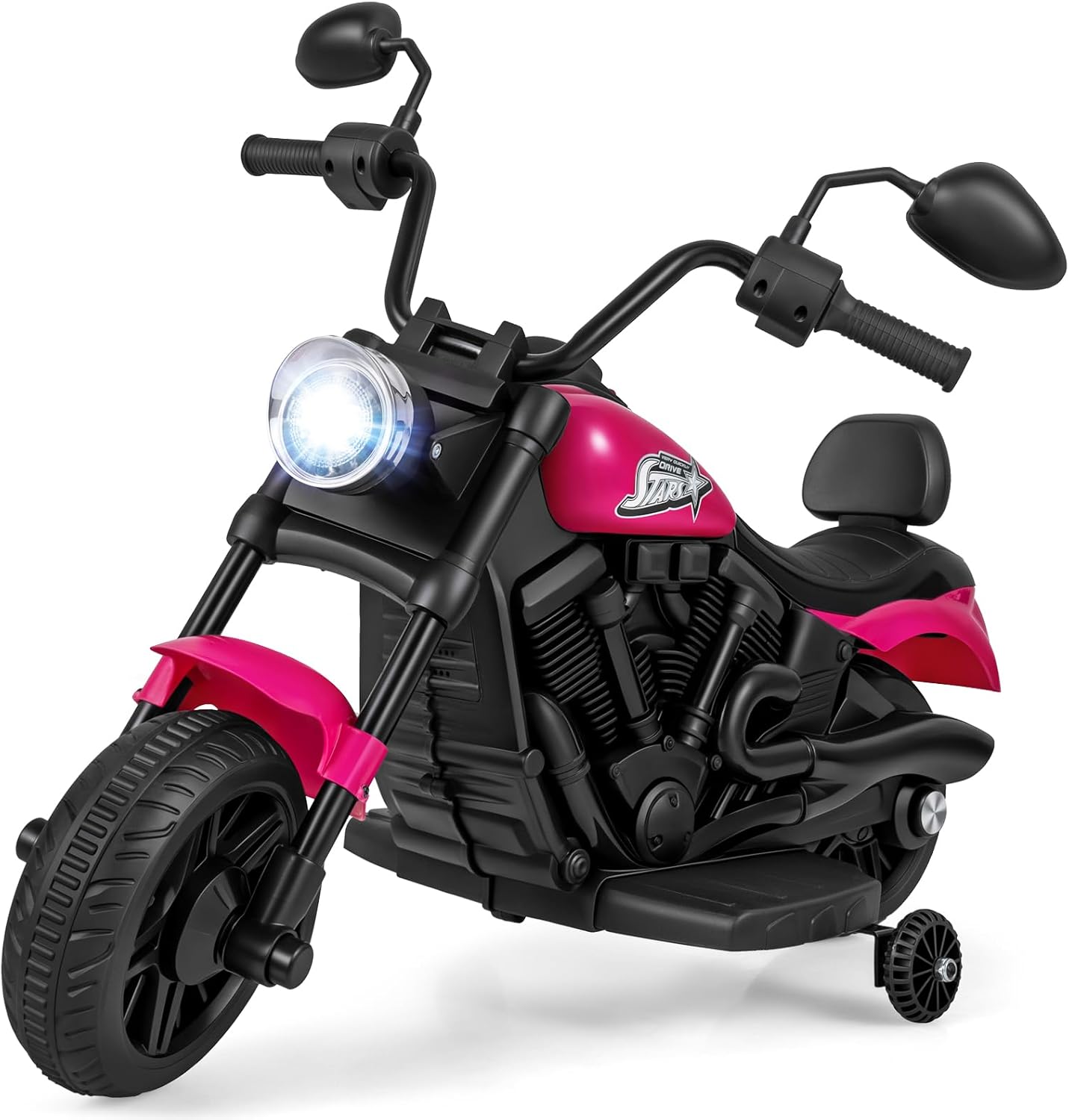 6V Kids Motorbike, Electric Ride on Motorcycle with Headlight