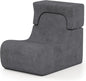 Lazy Sofa with Detachable Headrest and Washable Ice Velvet Cover