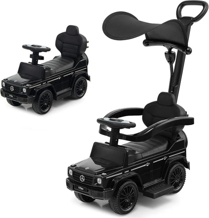 Licensed Mercedes Benz Foot to Floor Slider with Removable Push Handle & Guardrail
