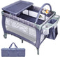 3 in 1 Convertible Bassinet Cot with Changing Table and Toy Bar