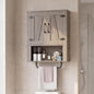 Bathroom Wall Cabinet Farmhouse Wall Mounted Organizer with 2 Barn Doors