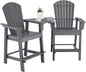 Adirondack Twin Chairs with Footrests & Table
