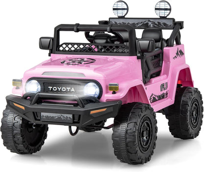 Kids Electric Ride On Car, 12V Licensed Toyota FJ Off Road Truck