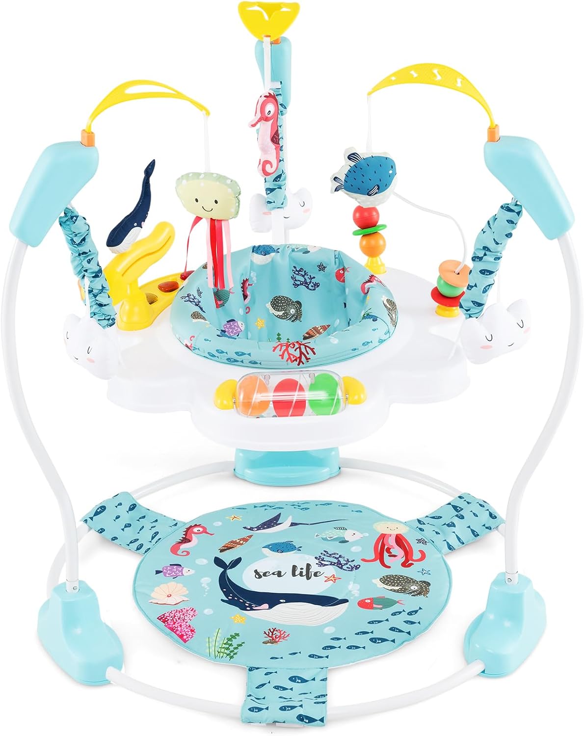 Height Adjustable Infant Activity Center with 360° Rotary Seat
