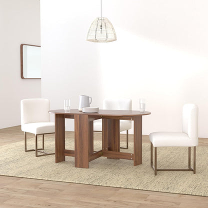 GiantexUK Wooden Kitchen Dining Table, Indoor & Outdoor Folding Drop Leaf Desk