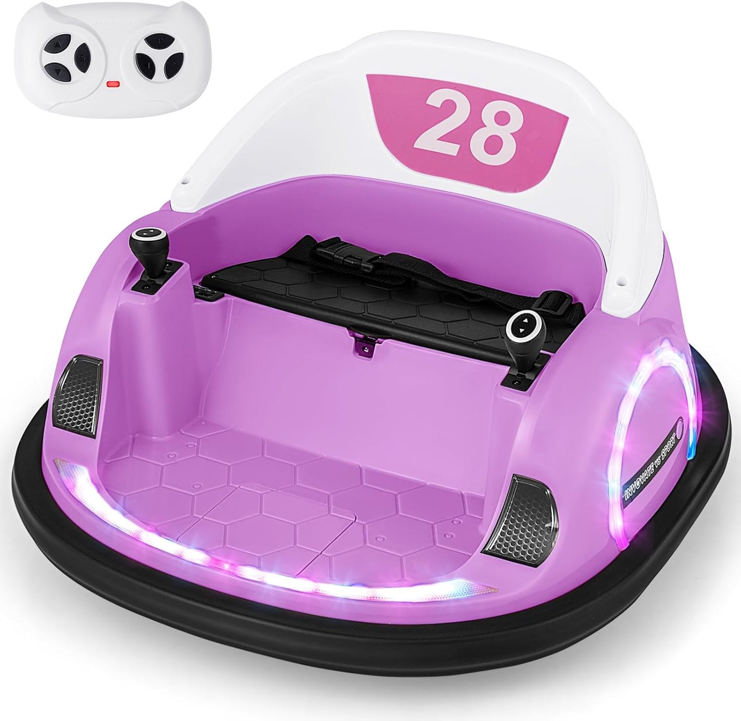 12V Kids Bumper Car with Joysticks Remote Control for Toddlers 18+ Months Old