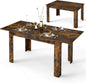 Extendable Dining Table with Adjustable Tabletop
