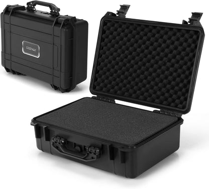 GiantexUK Waterproof Hard Case, Protective Camera Case with Customized Foam