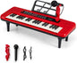 37 Keys Kids Portable Piano Keyboard with Microphone and Music Stand
