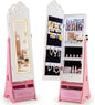 Kids Jewelry Cabinet with Sensor Lights and Full-Length Mirror