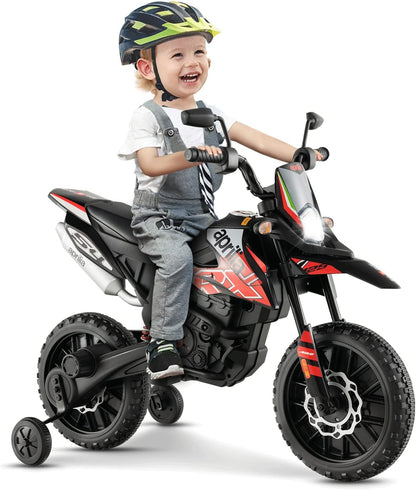 12V Battery Powered Toddler Motorbike with Music for 3-8 Years Old Kids